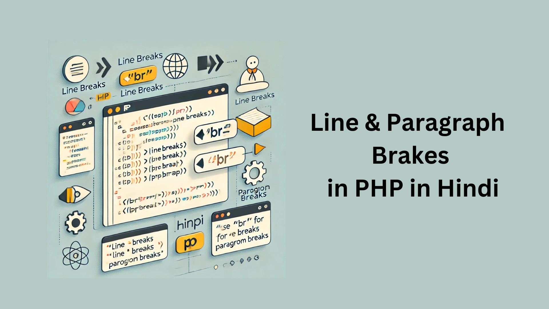 Line & Paragraph Brakes in PHP in Hindi | PHP में लाइन और पैराग्राफ ब्रेक्स हिंदी में